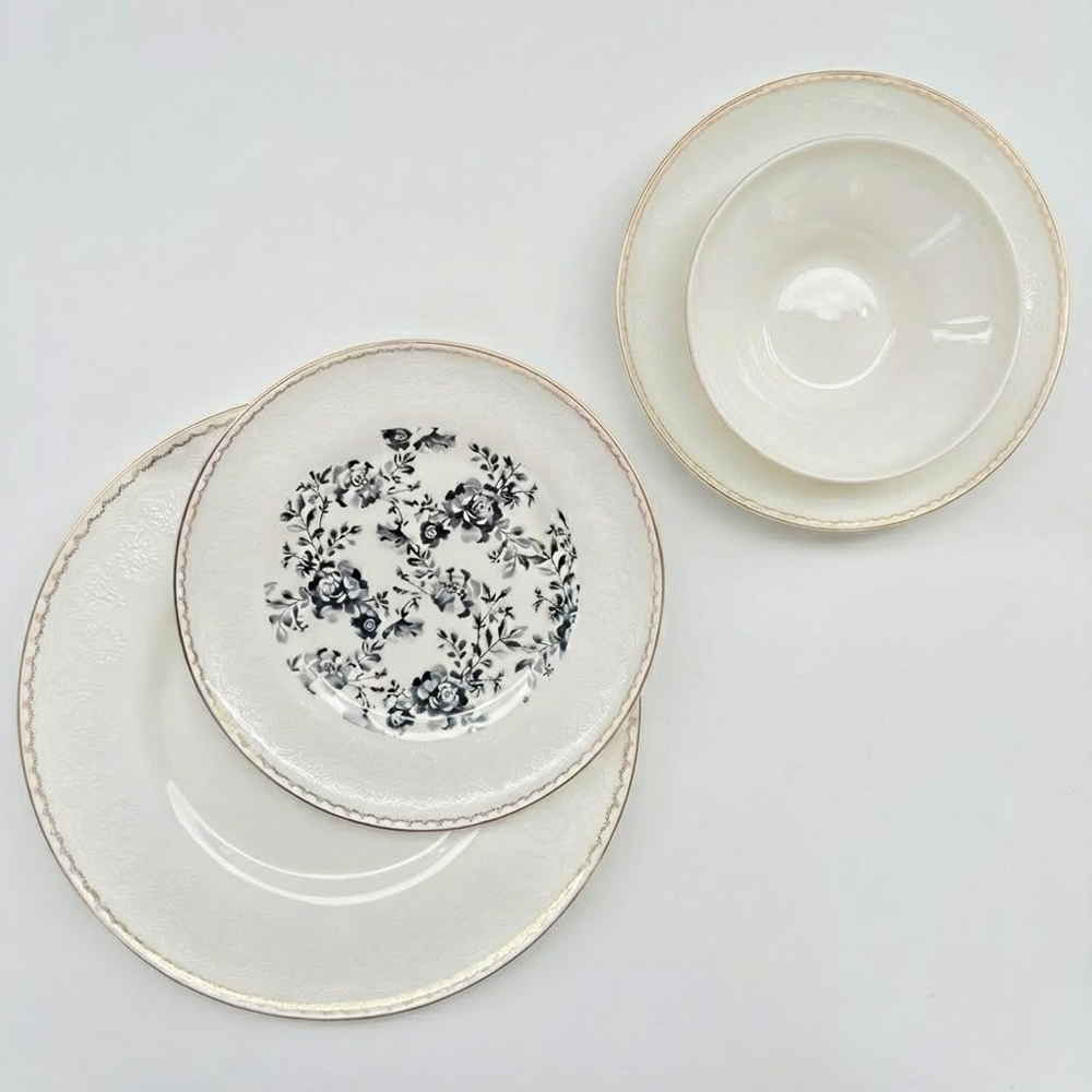 طقم أطباق مائدة فاخر 24 قطعة