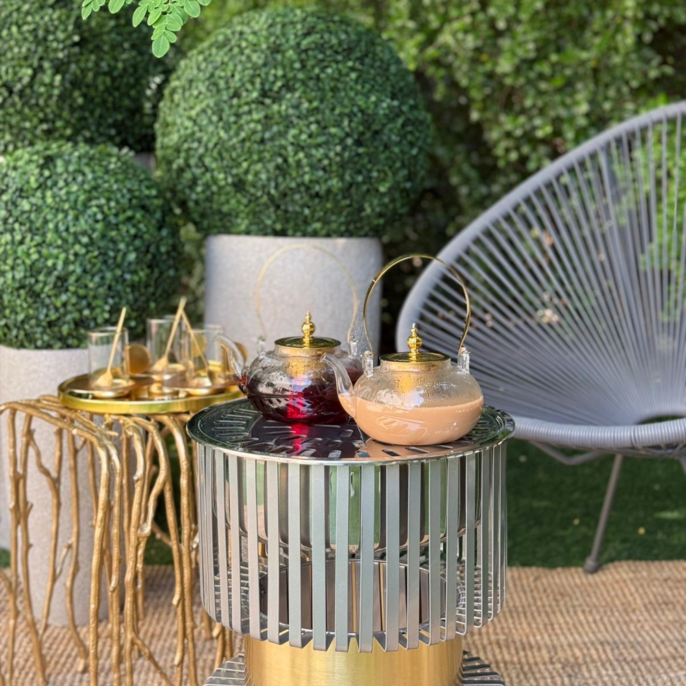 دوة و شواية معدنية بإطار ذهبي Alkuwaity Al Awal الكويتي الأول