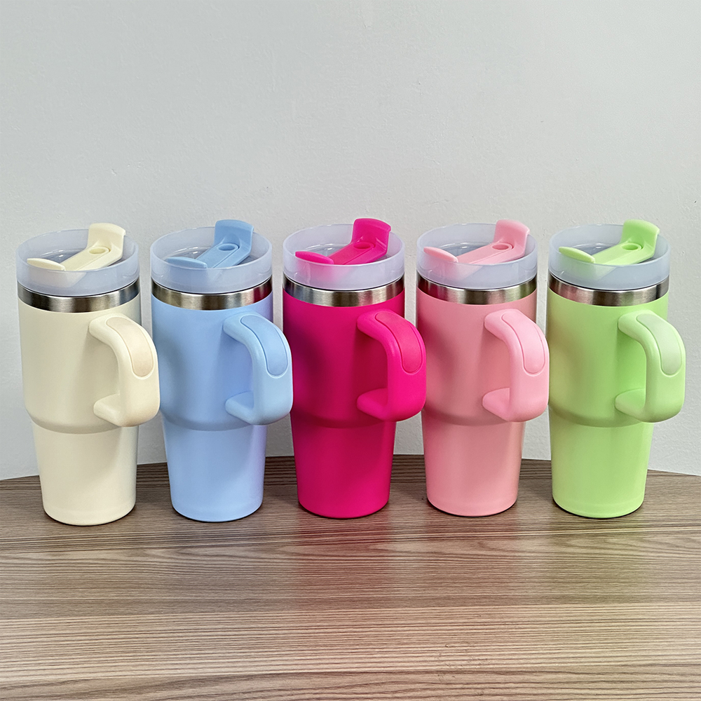 كوب حراري ستانلس بيد مع غطاء