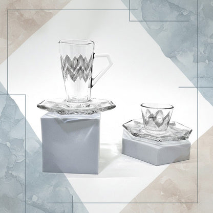 طقم استكانة وفنجان 18قطعة Diva Lady