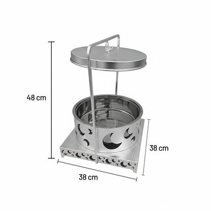 قدر ساخن معلق بتصميم القمر - سعة 6 لتر
