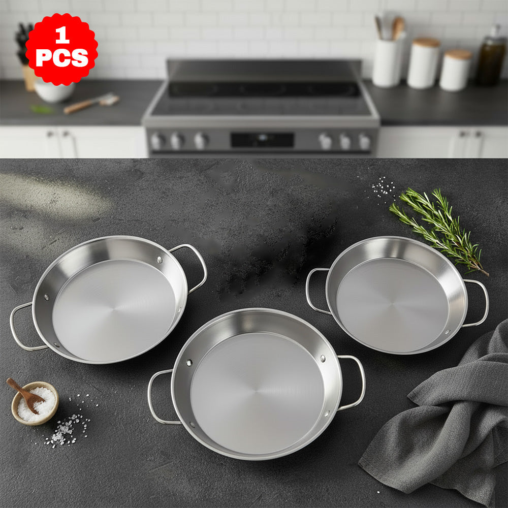 مقلاة مأكولات من الفولاذ المقاوم للصدأ