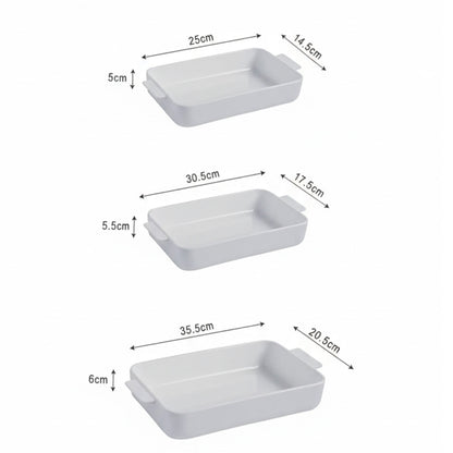 طقم سيراميك مستطيل