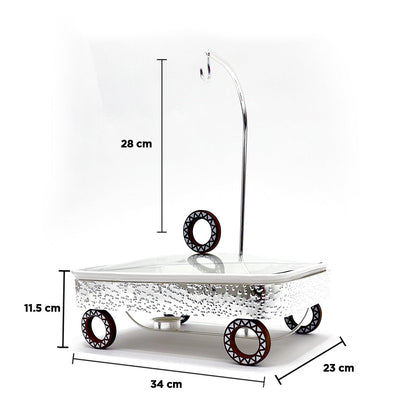 سخان طعام بقاعدة عجلات سعة 2.5 لتر