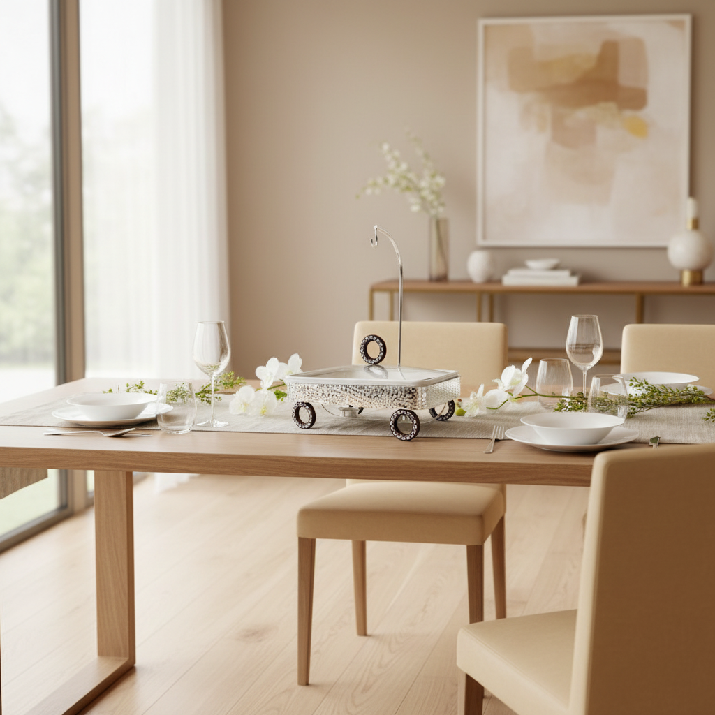 سخان طعام بقاعدة عجلات سعة 2.5 لتر