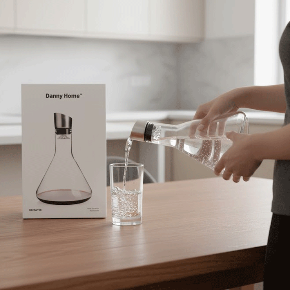 قارورة سوائل زجاجية متسعة الاسفل