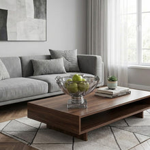 وعاء فاكهة عصري من الكريستال على قاعدة - 23.7 سم