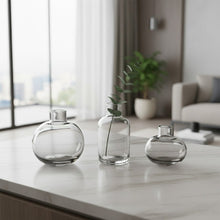 طقم مزهريات زجاجية (3 قطع)