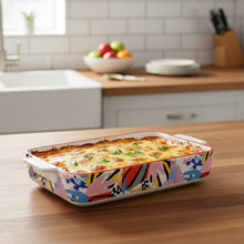 صينية سيراميك بنقش زهور ملونة Danny Home