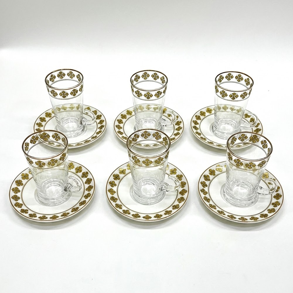 طقم استكانة وفنجان 18قطعة Diva Lady