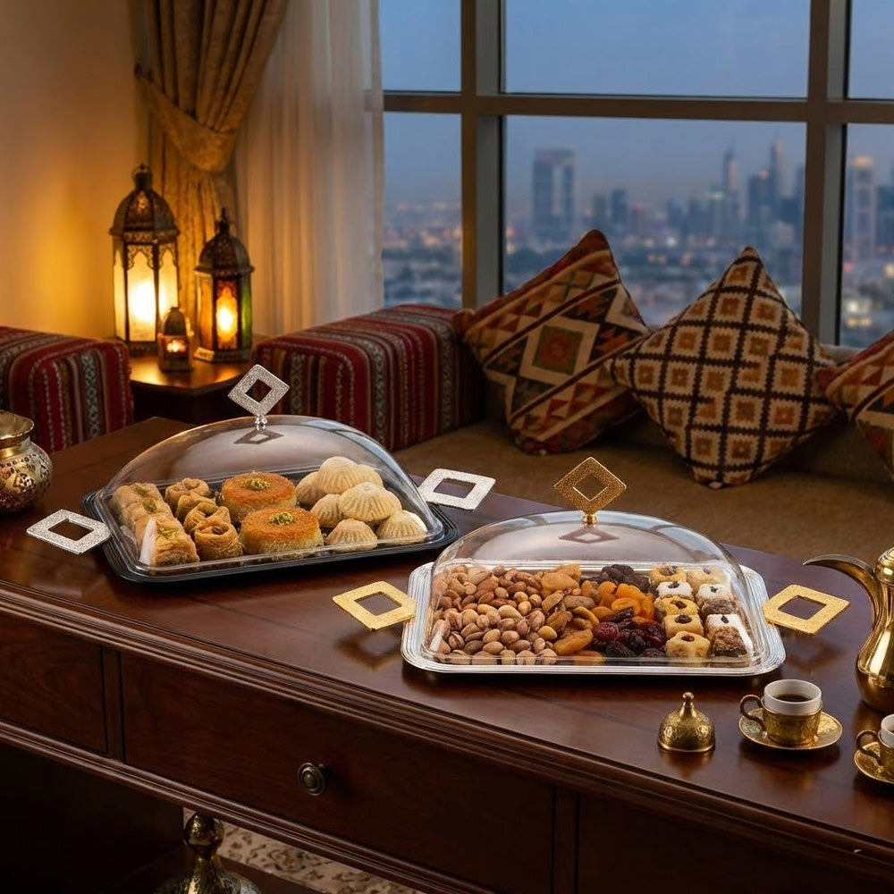 طبق تقديم صغير مع غطاء Diva Lady