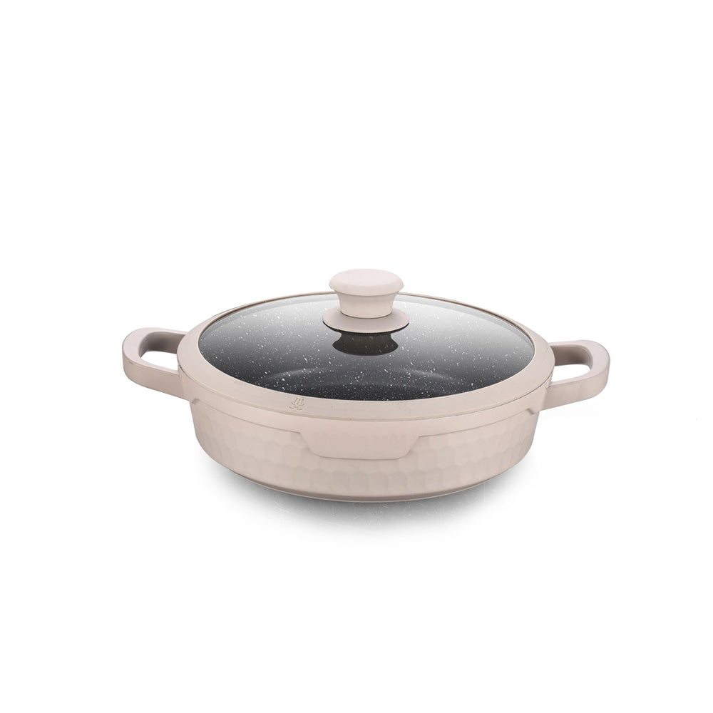 طقم طاجن وأواني طهي جرانيتية غير لاصقة 5 قطع