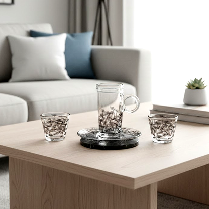 طقم استكانة وفنجان 18قطعة Diva Lady