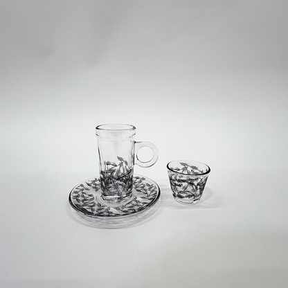 طقم استكانة وفنجان 18قطعة Diva Lady