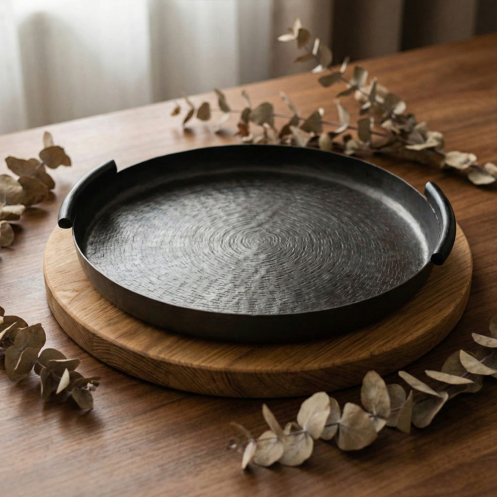 صينية تقديم دائرية كبيرة Alkuwaity Al Awal الكويتي الأول