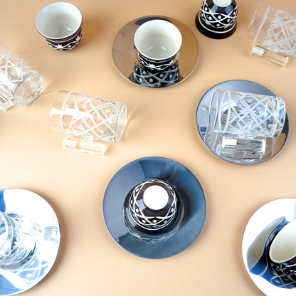 طقم استكانة مع فنجان