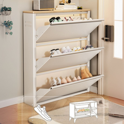 خزانة أحذية جدارية من المعدن