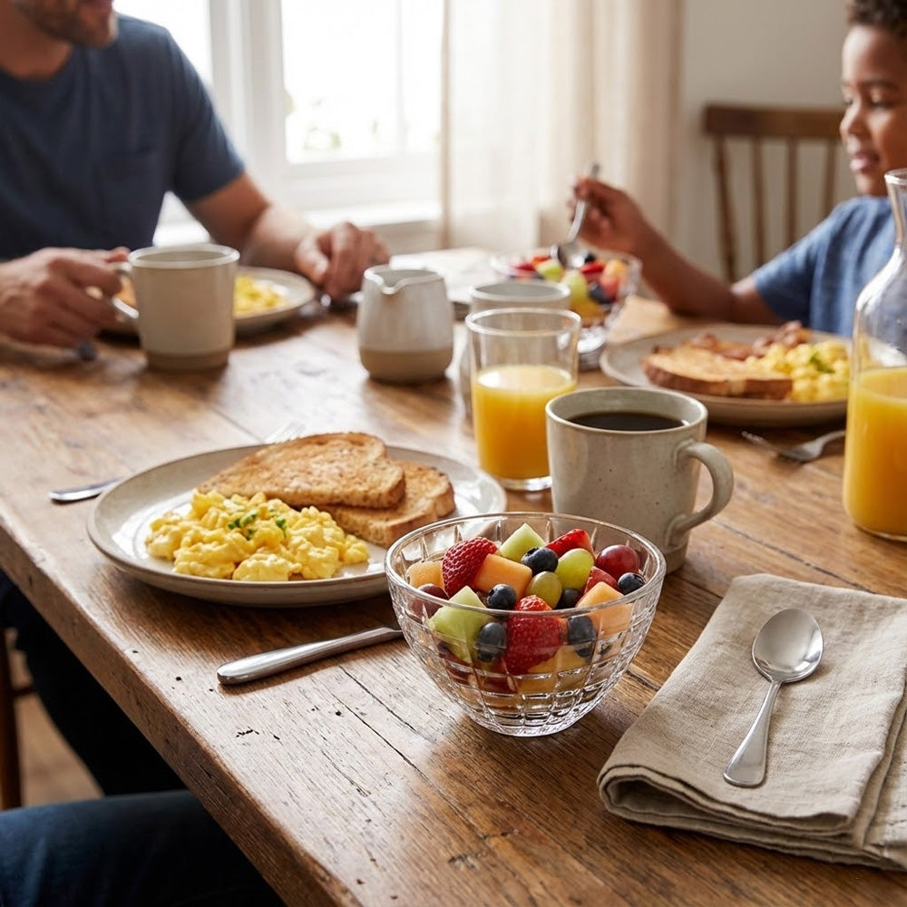 وعاء زجاجي شكل كريستال (15 سم)