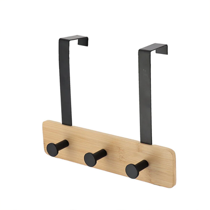 علاقة باب خشبية من الخيزران والمعدن