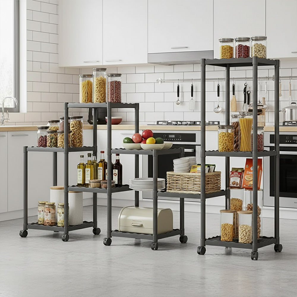 رف نباتات داخلي مع عجلات