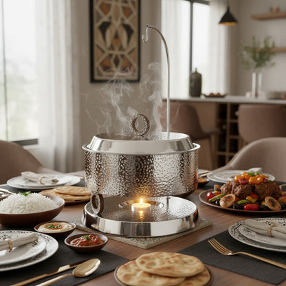 طبق تسخين فضي – 4 لتر