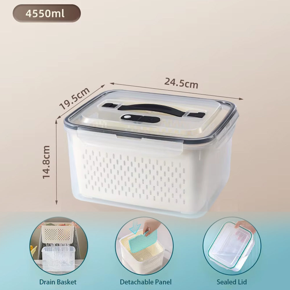 صندوق تخزين محكم الإغلاق مع غطاء صمام هواء