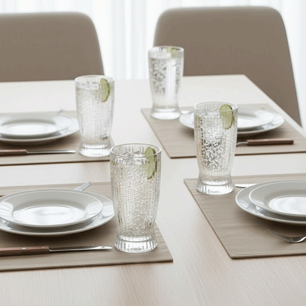 أكواب تومبلر الكريستالية اللامعة 6 قطع