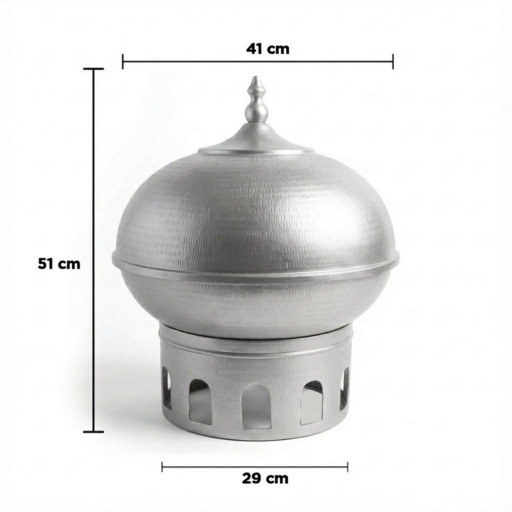 سخان طعام على شكل قبة سعة 7 لترات مع غطاء