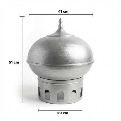 سخان طعام على شكل قبة سعة 7 لترات مع غطاء