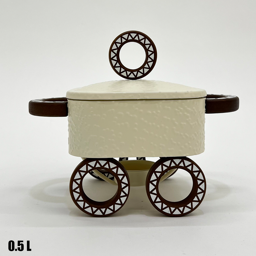 سخان طعام زجاجي مربع صغير 0.5 لتر