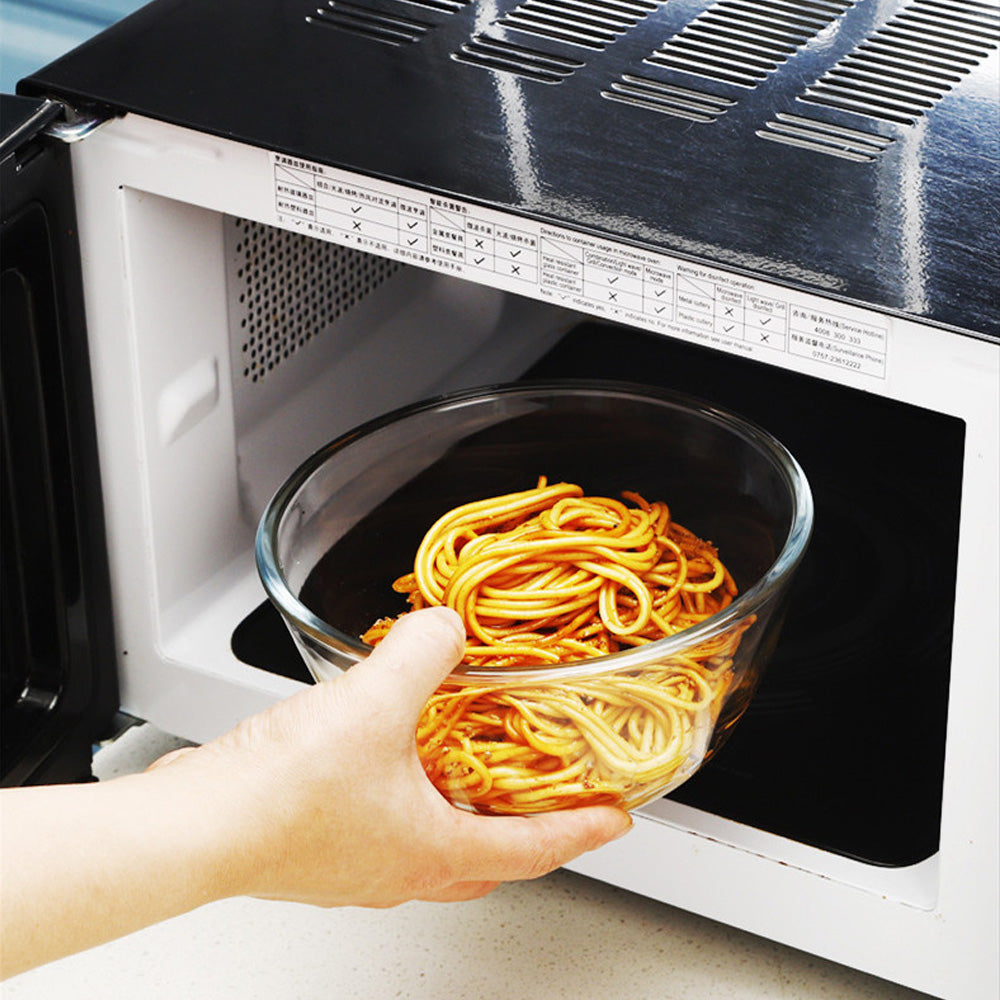 مجموعة أوعية شفافة زجاجية