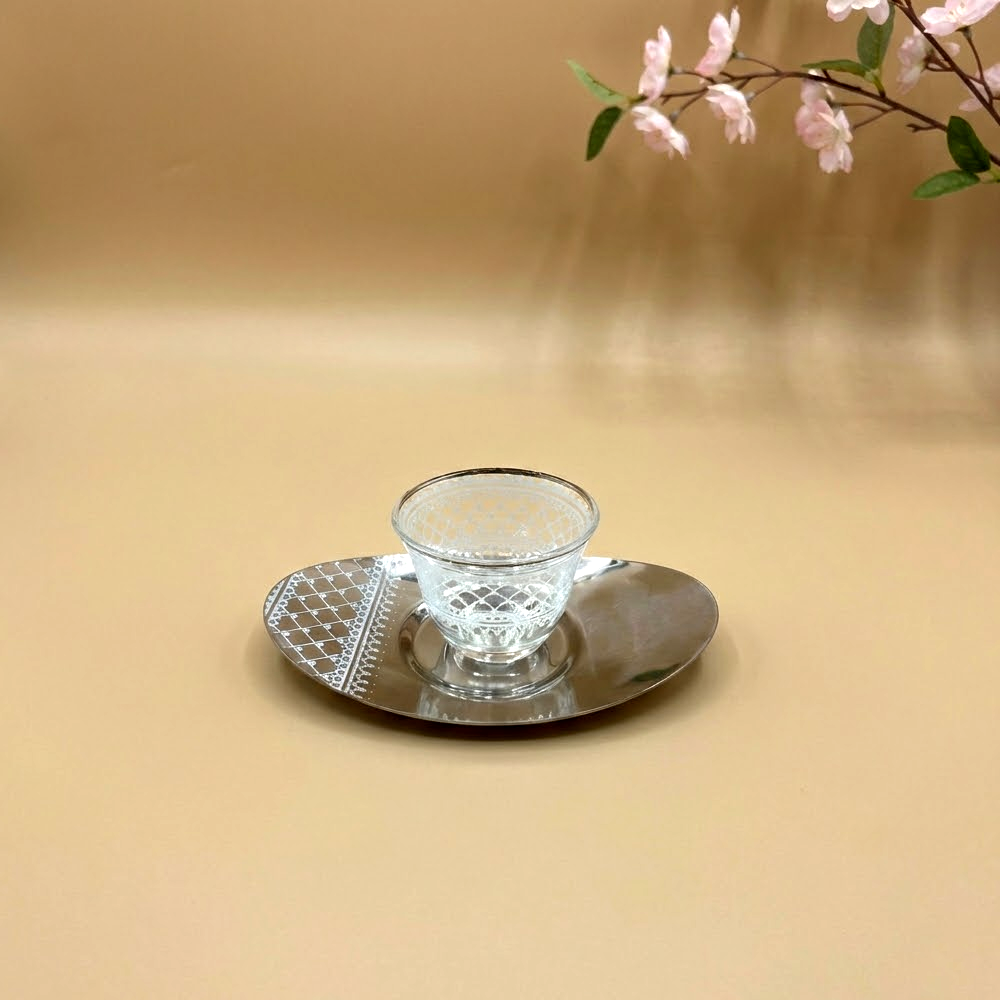 طقم استكانة وفنجان 18قطعة