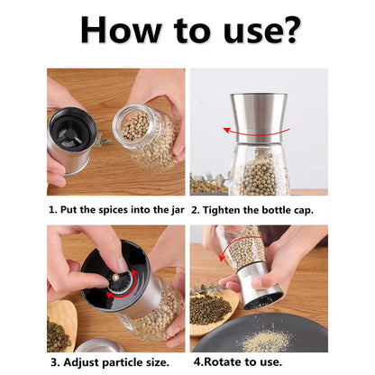 حامل مطحنة الملح والفلفل