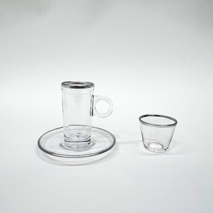 طقم استكانة وفنجان 18قطعة Diva Lady