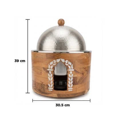 سخان طعام بقاعدة خشبية 3 لتر