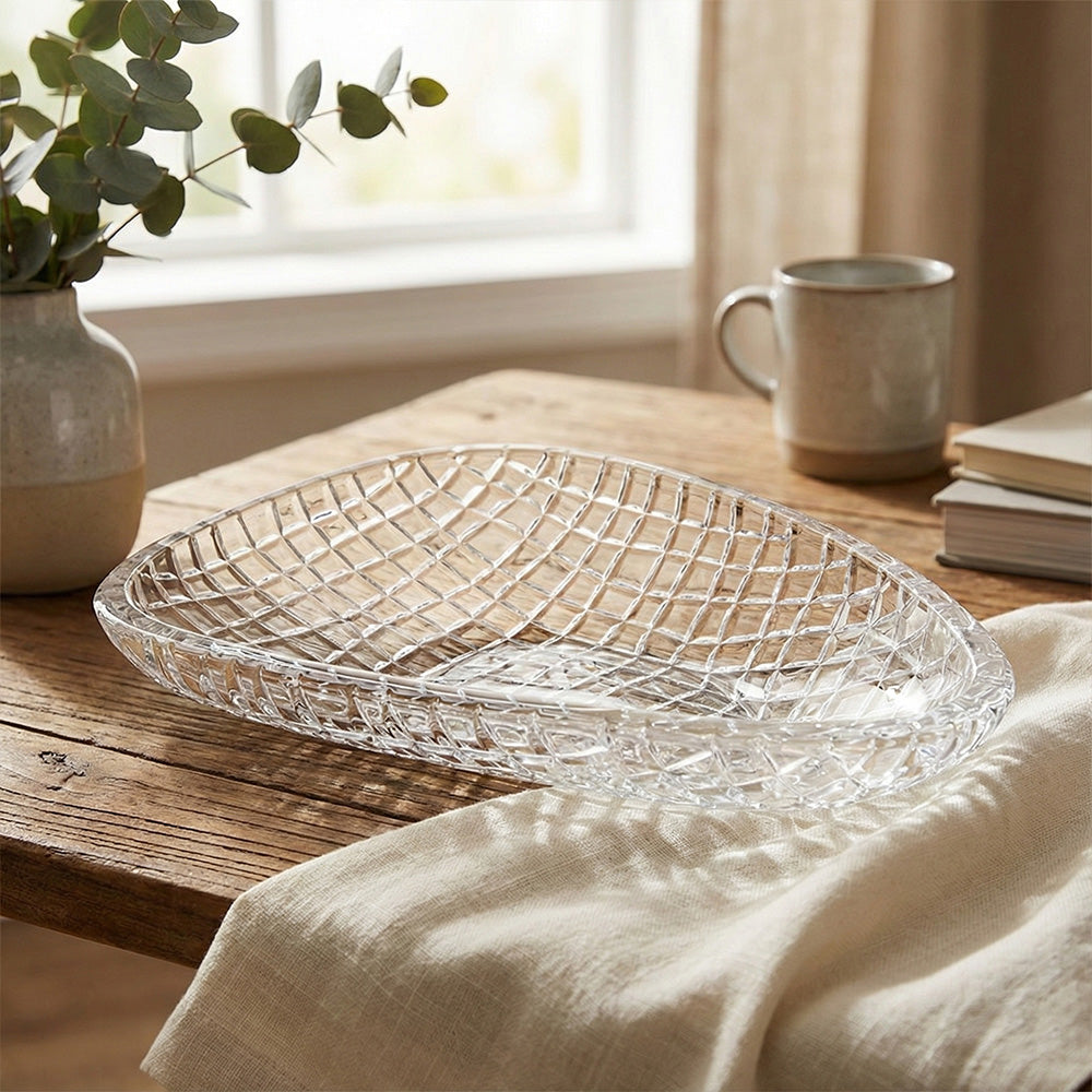وعاء تقديم على شكل كريستال - 37.5 سم
