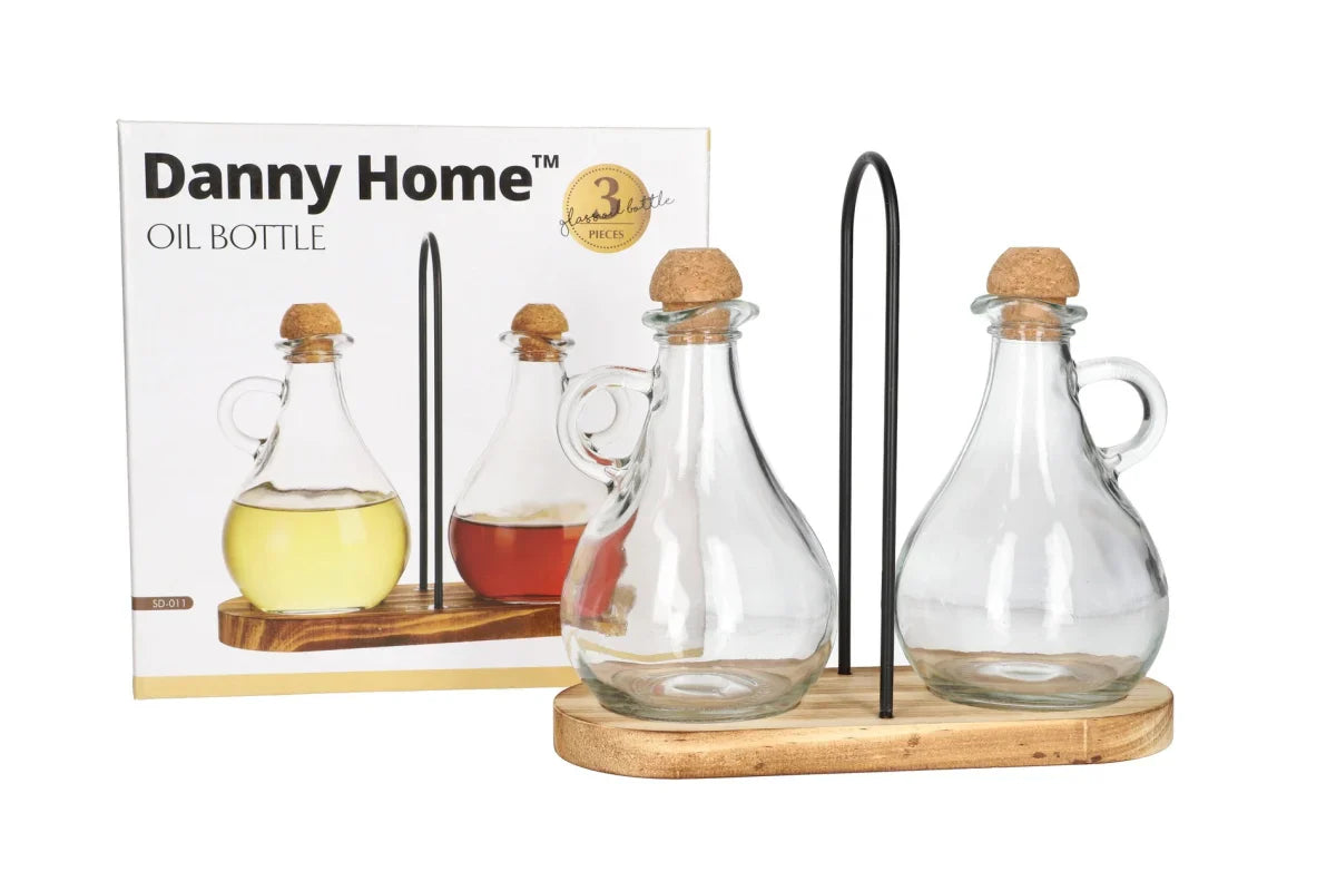 موزع الخل والزيت مع سدادة فلين