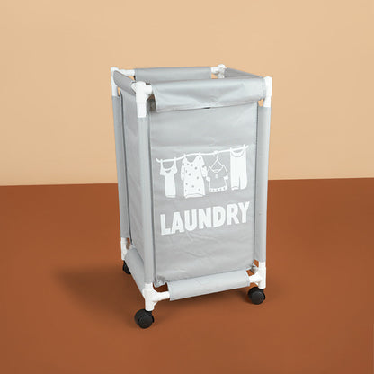 سلة غسيل ذات حجرة واحدة مع غطاء، المقاس: ارتفاع 65 × عرض 35 × طول 35