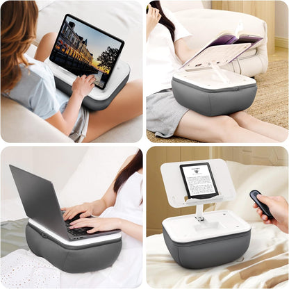 حامل وسادة ايباد واللاب توب ناعم للسرير قابل للتعديل