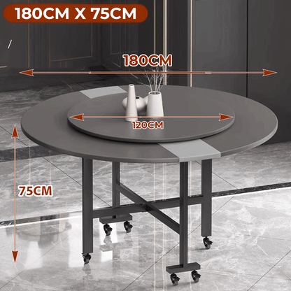 طاولة طعام مستديرة قابلة للطي