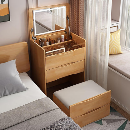 طاولة لمستحضرات التجميل مع مرآة مضيئة