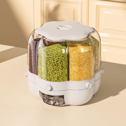 حافظة تخزين وتوزيع الحبوب بـ 6 شبكات