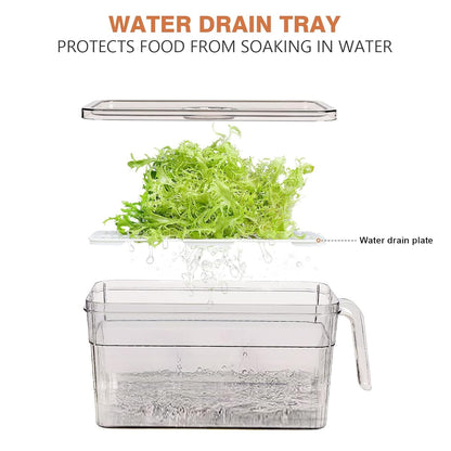 صندوق تخزين للثلاجة بمقبص