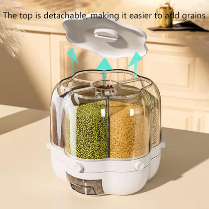 حافظة تخزين وتوزيع الحبوب بـ 6 شبكات