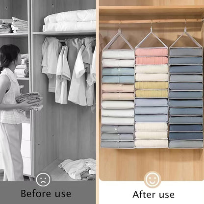رفوف تخزين شفافة لخزانة الملابس