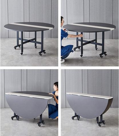 طاولة طعام مستديرة قابلة للطي