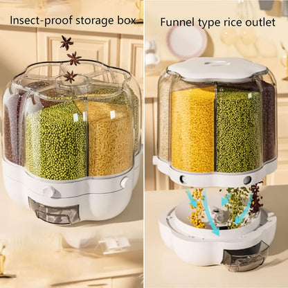 حافظة تخزين وتوزيع الحبوب بـ 6 شبكات