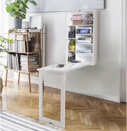 طاولة قابلة للطي غير مرئية مثبتة على الحائط