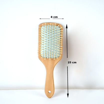 مشط وسادة هوائية من الخيزران