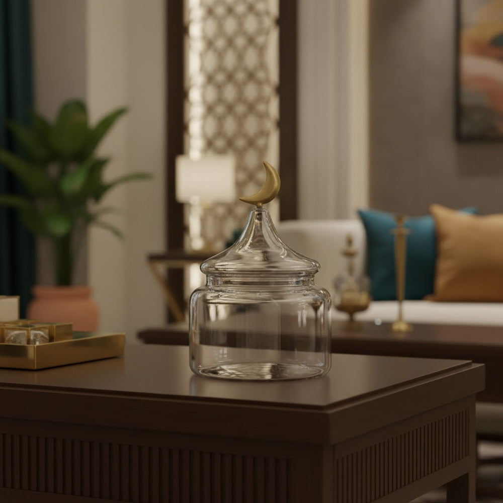 جرة زجاج القمر